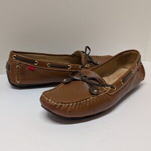 Marc Joseph New York Cypress Hill Tiebow Driver Loafer in Cognac Napa